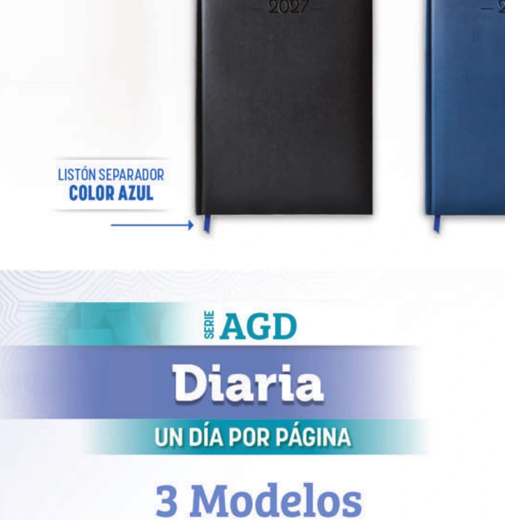 Agenda ejecutiva diaria, fotografía original del catálogo LEN