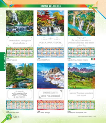 Cartulina grande y tarjeta calendario · página PDF 46