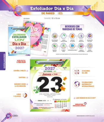 Exfoliadores y respaldos · página PDF 64