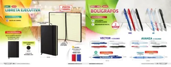 Libreta ejecutiva y bolígrafos · página PDF 15