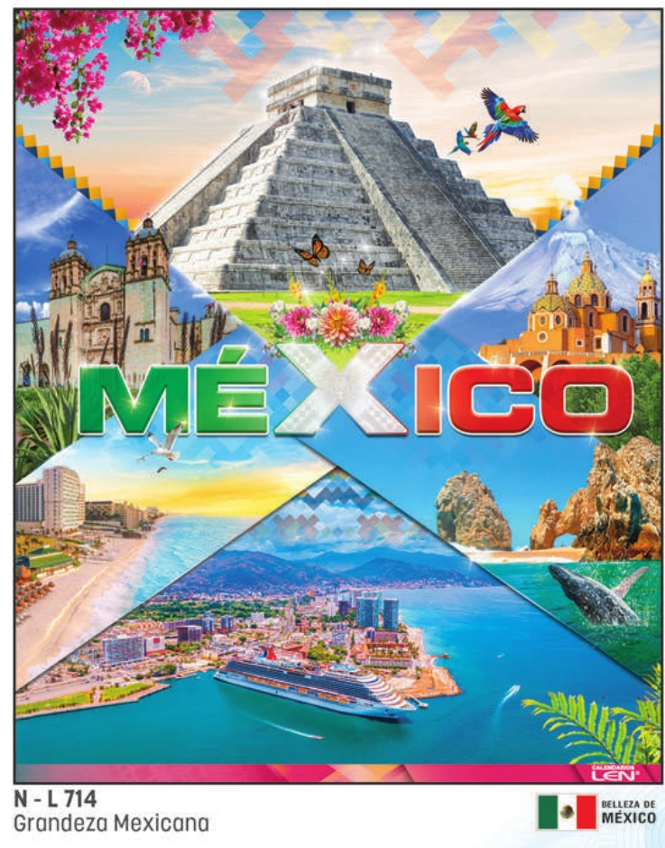 Paisaje mexicano, fotografía original del catálogo LEN