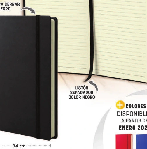 Libreta ejecutiva, fotografía original del catálogo LEN